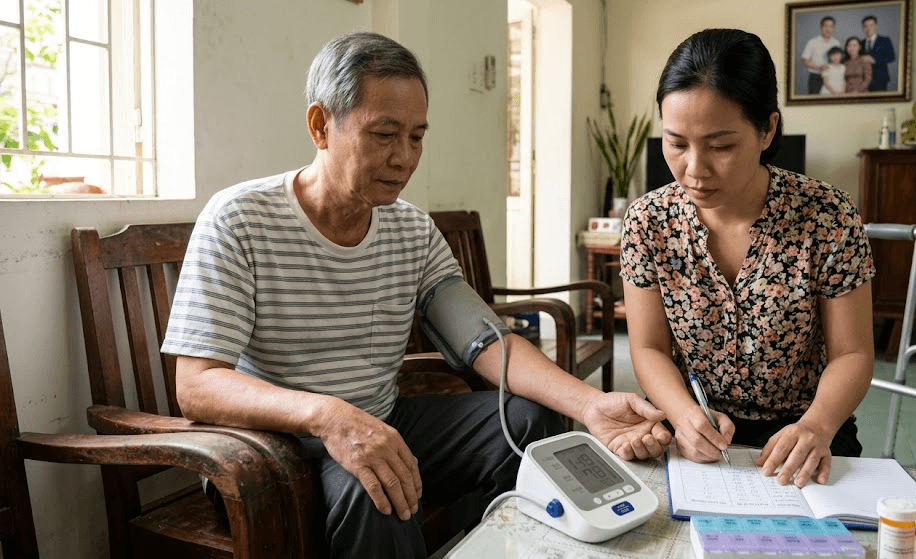 Theo Dõi Huyết Áp Sau Tai Biến