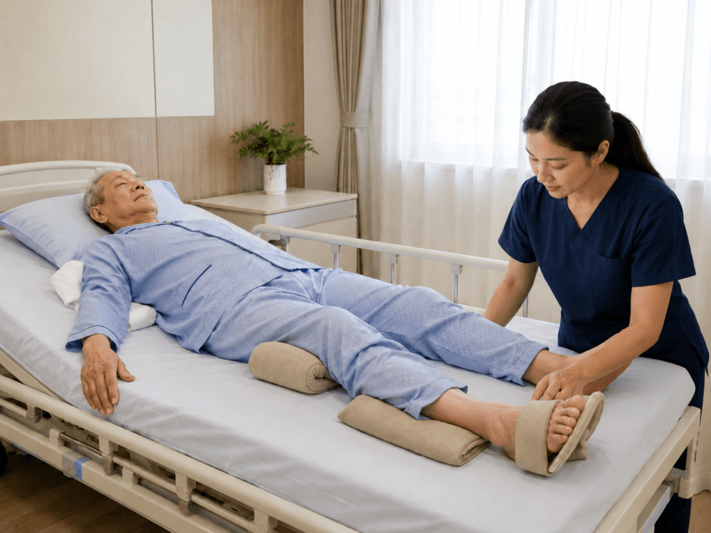 Tư thế nằm cho người bệnh sau đột quỵ