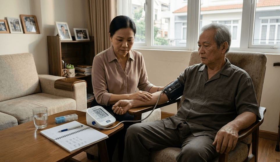 cao huyết áp sau tai biến