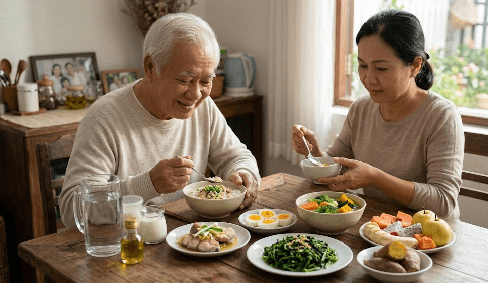 dinh dưỡng cho người già