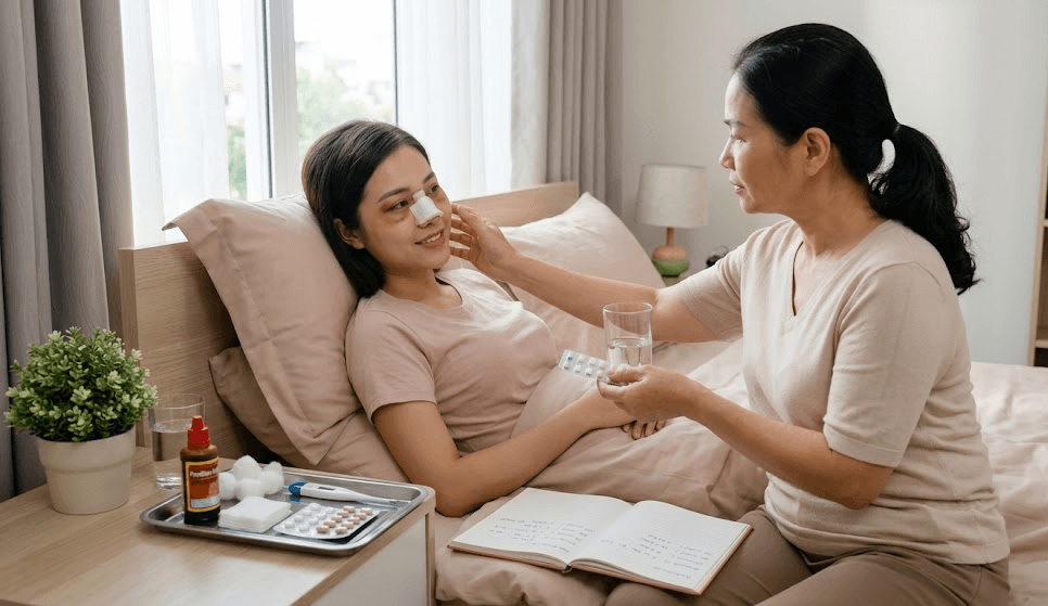 chăm sóc sau phẫu thuật thẩm mỹ
