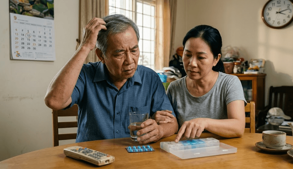 hay quên sau tai biến