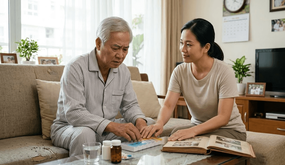 hay quên sau tai biến