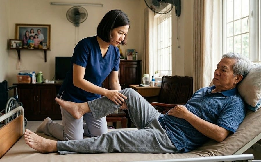 cách xoa bóp cho người tai biến tại nhà