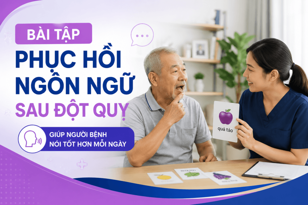 bài tập phục hồi ngôn ngữ sau đột quỵ