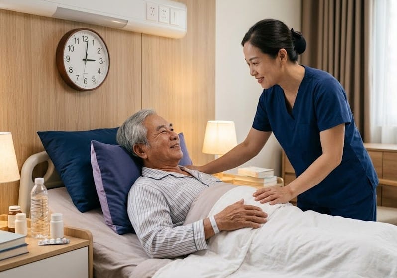chuẩn bị phòng ngủ an toàn cho người sau đột quỵ