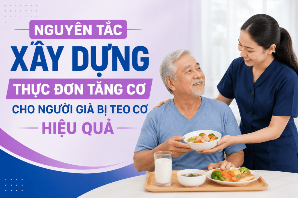 thực đơn tăng cơ cho người già bị teo cơ