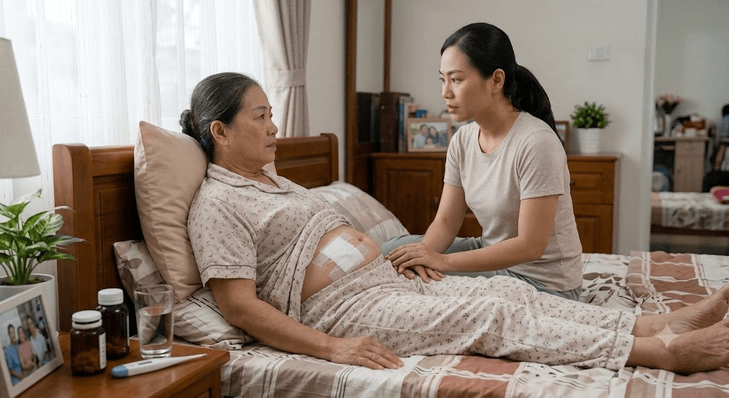 chướng bụng sau mổ
