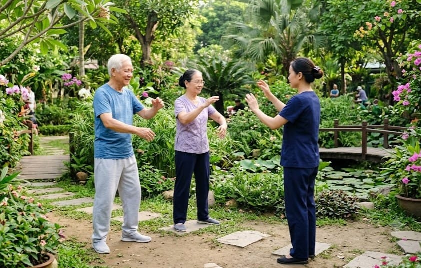lịch sinh hoạt cho người cao tuổi suy yếu