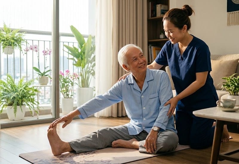 tập giãn cơ buổi sáng