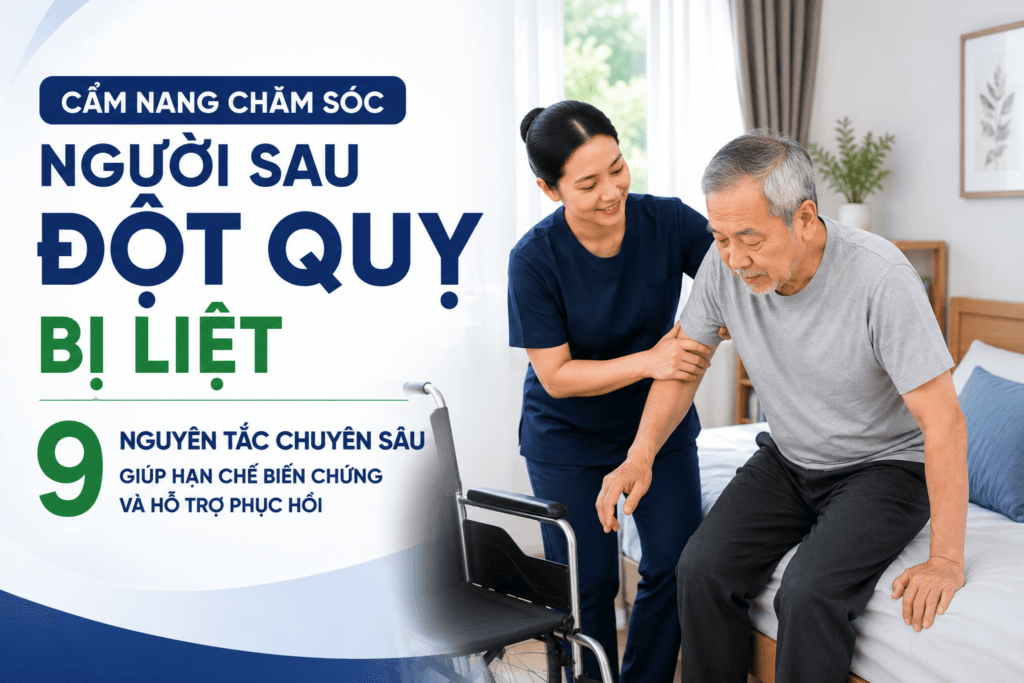 Lịch chăm sóc người sau đột quỵ tại nhà cùng chăm sóc viên Elite Care