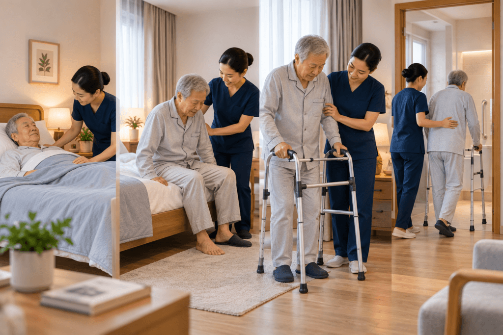 chuẩn bị phòng ngủ an toàn cho người sau đột quỵ