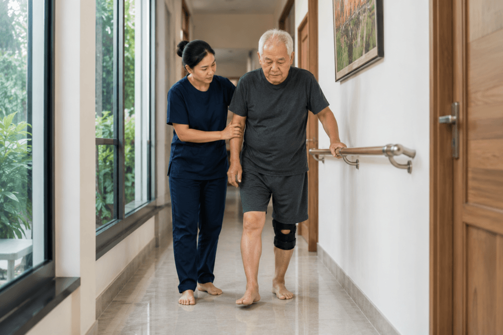 người sau đột quỵ tập đi như thế nào
