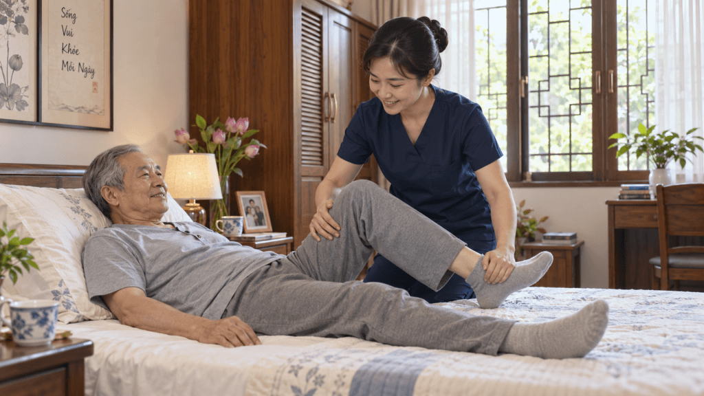 chăm sóc người bệnh nằm lâu tại nhà