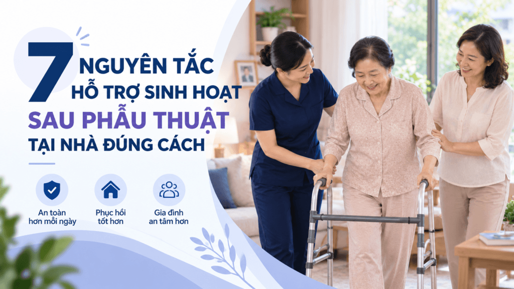 hỗ trợ sinh hoạt sau phẫu thuật tại nhà