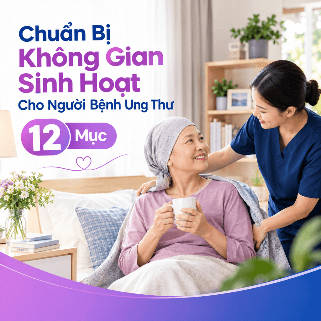không gian sinh hoạt cho người bệnh ung thu