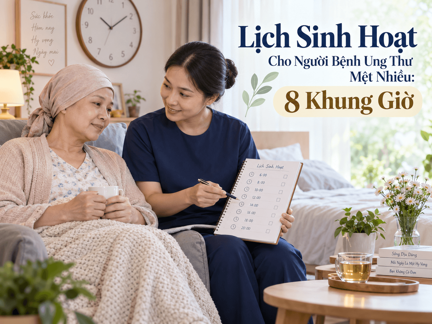 lịch sinh hoạt cho người bệnh ung thư