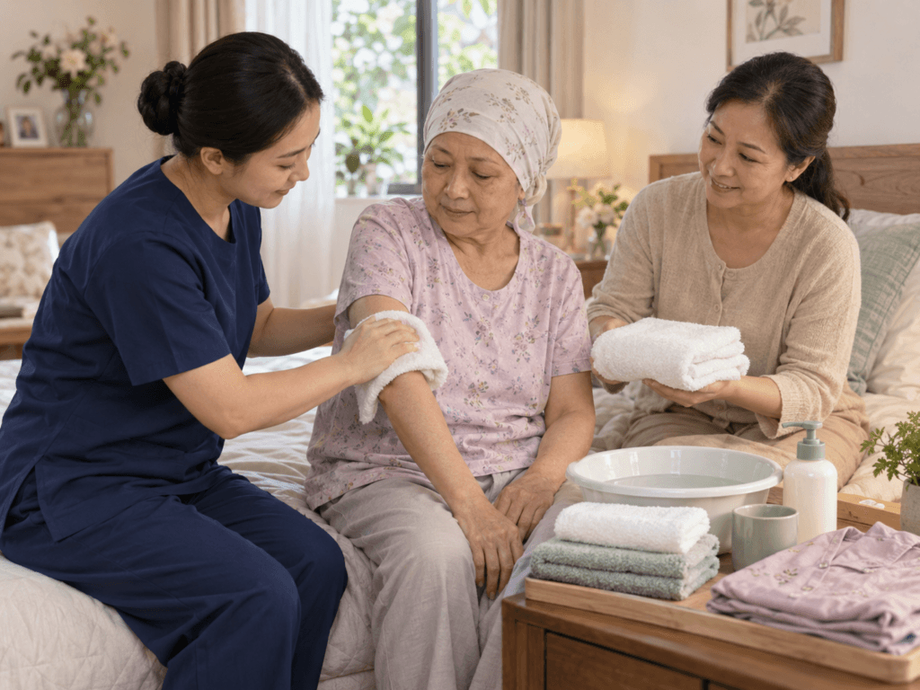 vệ sinh cá nhân cho người bệnh ung thư