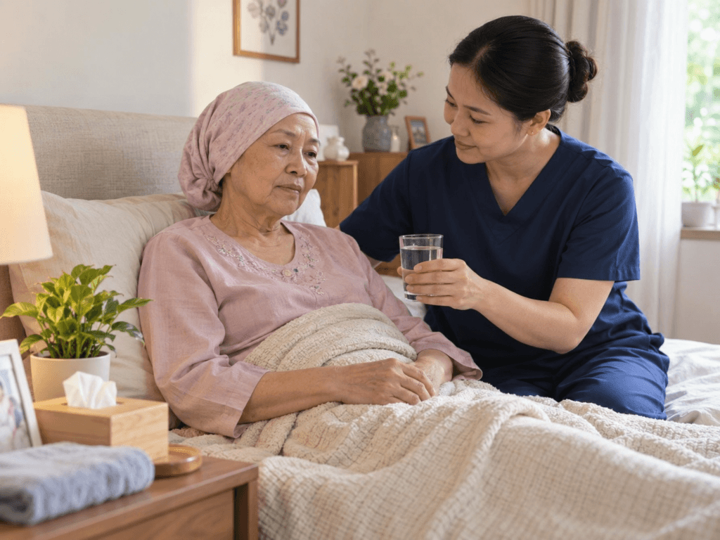 giúp người bệnh ung thư tiết kiệm năng lượng khi sinh hoạt