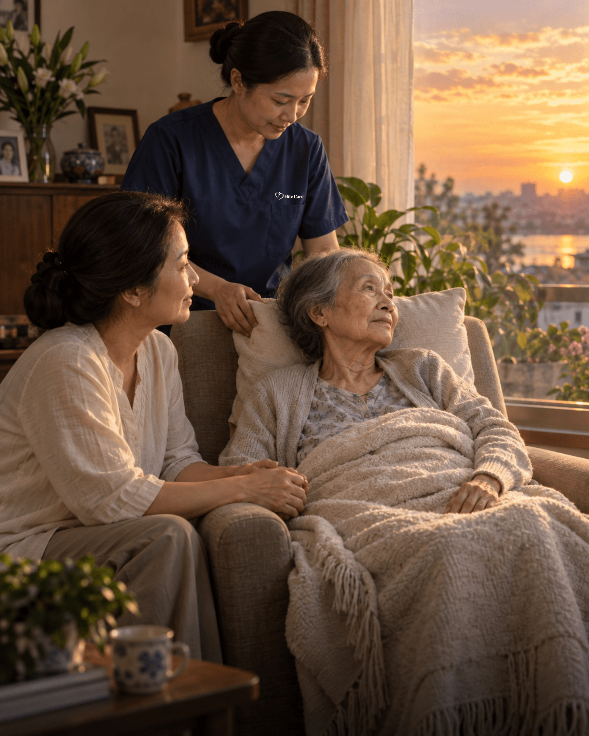 Khoảnh khắc ý nghĩa của người bệnh cùng gia đình