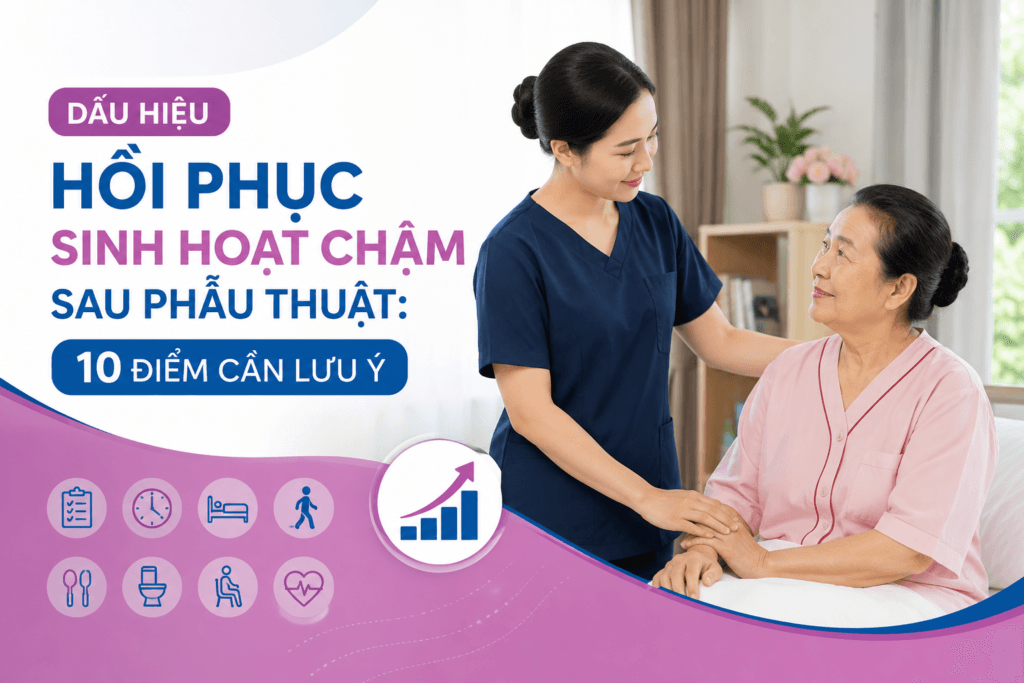hồi phục sinh hoạt chậm sau phẫu thuật