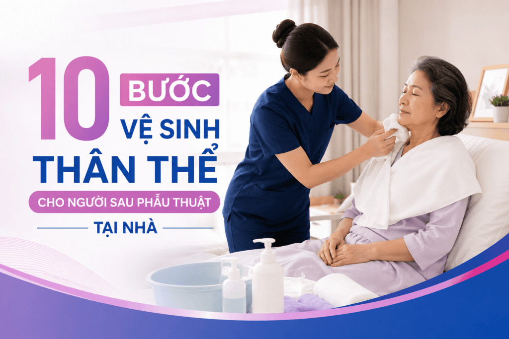 vệ sinh thân thể cho người sau phẫu thuật
